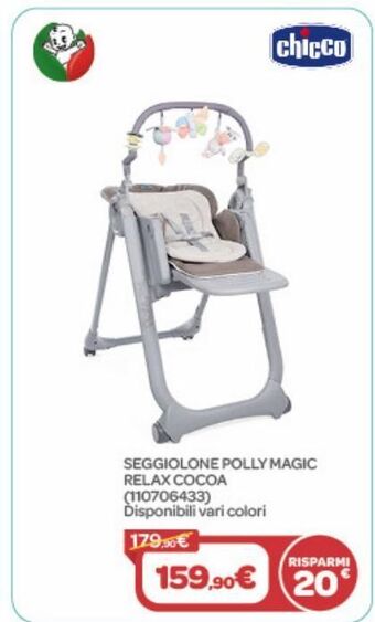 Seggiolone polly magic relax cocoa