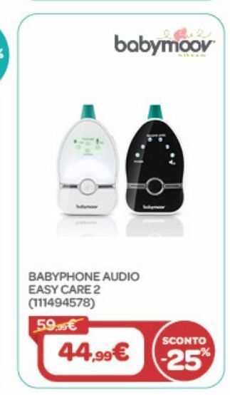 Bimbo Store Babyphone audio easy care 2 offerta