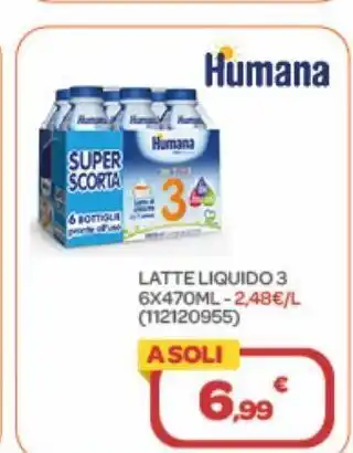Bimbo Store Latte liquido 3 6x470ml offerta