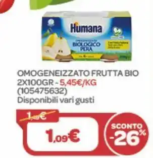 Bimbo Store Omogeneizzato frutta bio 2x100gr offerta