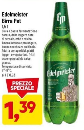 DPiù Edelmeister Birra Pet 1,5 l offerta
