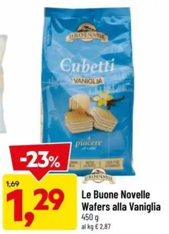 DPiù Le Buone Novelle Wafers alla Vaniglia 450g offerta