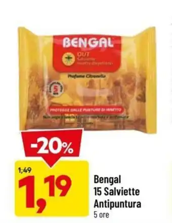 DPiù Bengal 15 Salviette Antipuntura offerta