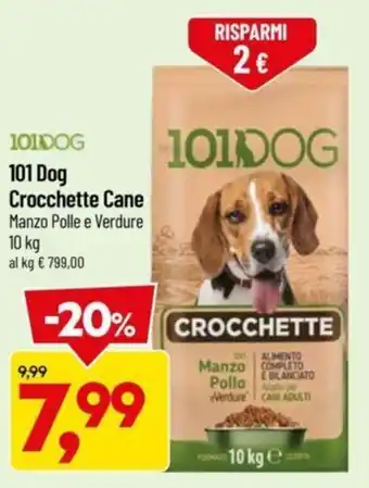 DPiù 101 Dog Crocchette Cane 10 Kg offerta
