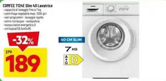 DPiù Comfee' 7124E Slim 40 Lavatrice offerta