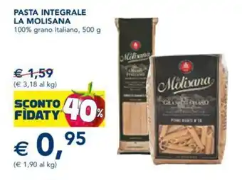 Esselunga La Molisana Pasta Integrale 500 g offerta