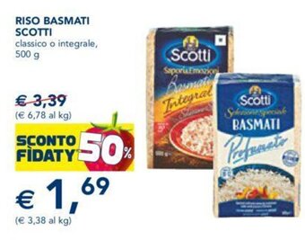 Esselunga Scotti Riso Basmati 500 g offerta