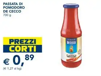 Esselunga De Cecco Passata di Pomodoro 700 g offerta