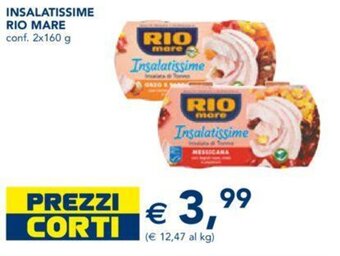 Esselunga Rio Mare Insalatissime 2x160 g offerta