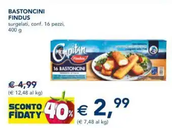 Esselunga Findus Bastoncini 16 pezzi 400 g offerta