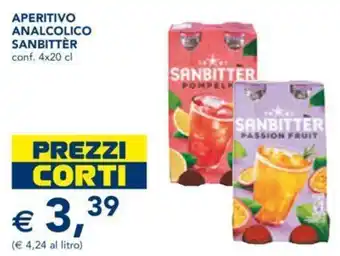 Esselunga Sanbitter Aperitivo Analcolico 4x20 cl offerta