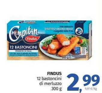 Pam Findus 12 Bastoncini di Merluzzo 300 g offerta