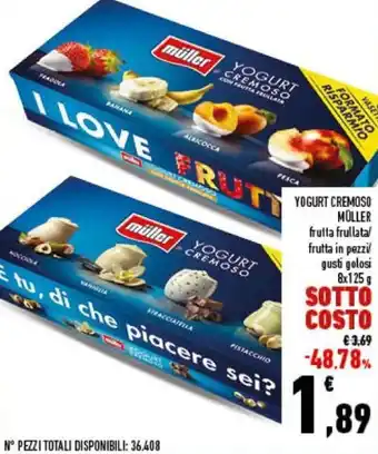 Conad Müller Yogurt Cremoso 8x125 g offerta