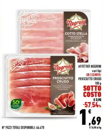 Conad Negroni Affettati 100 g offerta