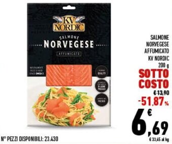 Conad Kv Nordic Salmone Norvegese Affumicato 200 g offerta