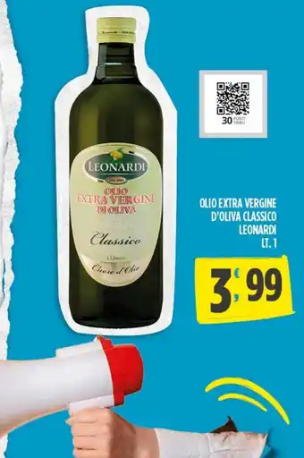 Eurospar Olio extra vergine d'oliva classico leonardi lt 1 offerta