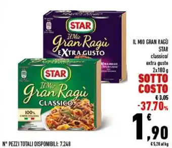 Conad Star Il Mio Gran Ragù 2x180 g offerta