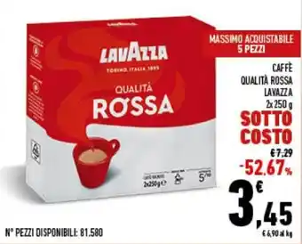 Conad Lavazza Caffè Qualità Rossa 2x 250 g offerta