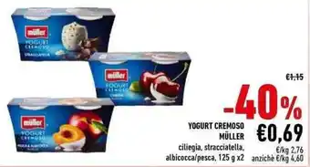 Conad City Müller Yogurt Cremoso 125 g x2 offerta
