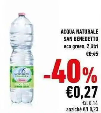 Conad City San Benedetto Acqua Naturale 2 litri offerta