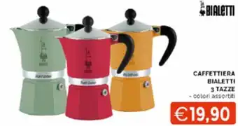 Bialetti 3 Tazze Caffettiera