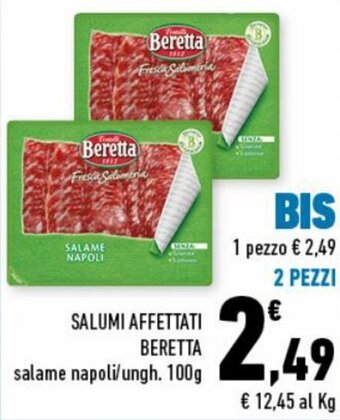 Conad City Beretta Salumi Affettati 100g offerta