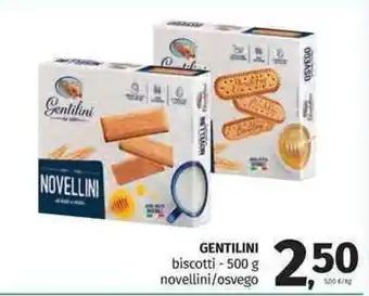 Gentilini biscotti - 500 g novellini/osvego