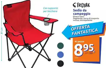 Action Froyak Sedia da campeggio offerta