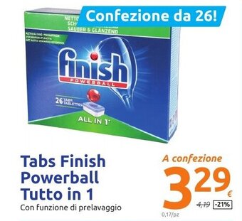 Action Tabs Finish Powerball Tutto in 1 offerta