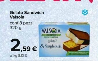 Gelato sandwich valsoia