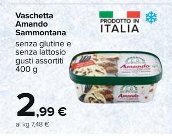Vaschetta amando sammontana