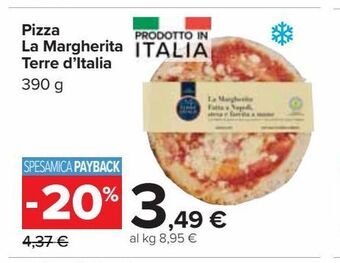 Pizza la margherita terre d'italia