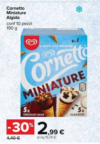 Carrefour Iper Cornetto miniature algida offerta