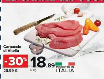 Carrefour Iper Carpaccio di vitello offerta
