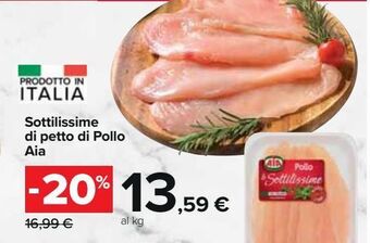Carrefour Iper Sottilissime di petto di pollo aia offerta