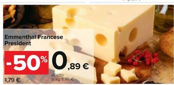 Carrefour Iper Emmental francese president offerta