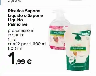 Carrefour Iper Ricarica sapone liquido o sapone liquido palmolive offerta