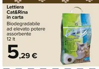 Carrefour Iper Lettiera cat&rina in carta offerta