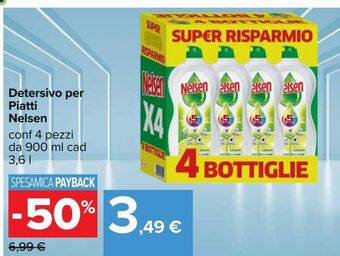Carrefour Iper Detersivo per piatti nelsen offerta