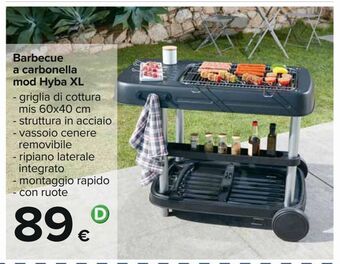 Carrefour Iper Barbecue a carbonella mod hyba xl offerta