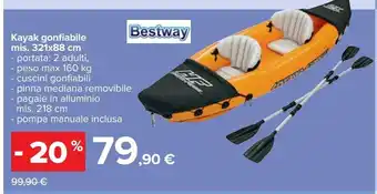 Carrefour Iper Kayak gonfiabile offerta
