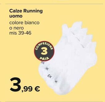 Carrefour Iper Calze running uomo offerta