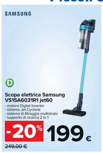 Carrefour Iper Scopa elettrica samsung offerta