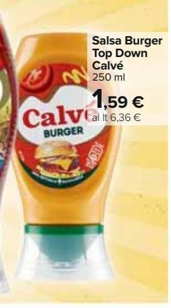Carrefour Iper Salsa burger top down calvé offerta