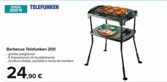 Carrefour Iper Barbecue telefunken 200 offerta