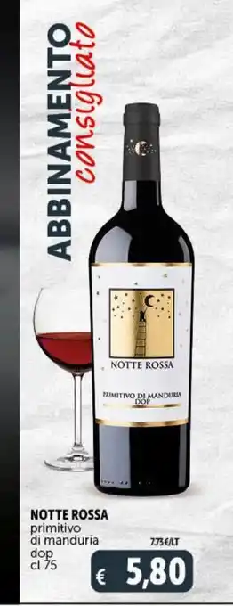 Notte rossa primitivo di manduria dop cl 75