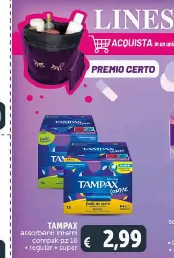 Tampax assorbenti interni compak pz 16
