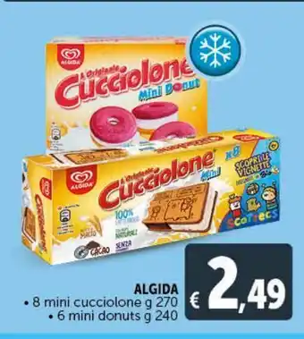 Deco Market 8 mini cucciolone 6 mini donuts algida offerta