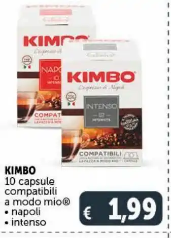 Deco Market 10 capsule compatibili a modo mio -napoli -intenso kimbo offerta