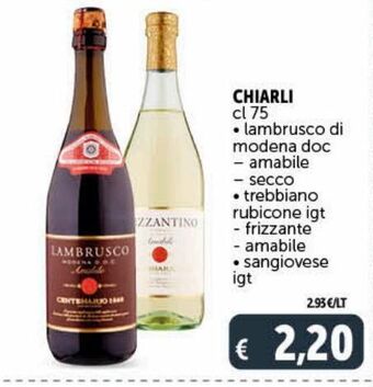 -lambrusco di modena doc -amabile -secco -trebbiano rubicone igt -frizzante -amabile -sangiovese igt chiarli
